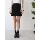 Cutout-hem Mini A-line Skirt
