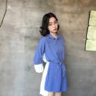 Color-block Shirtdress