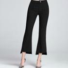 Pinstriped Boot Cut Pants