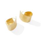 Curvy Earring 1 Pair - Gold - One Size