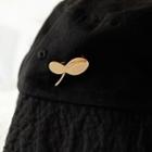 Leaf Alloy Brooch 1 Pc - Gold - One Size