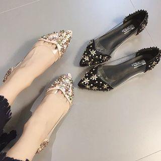Pointed Flower Flats