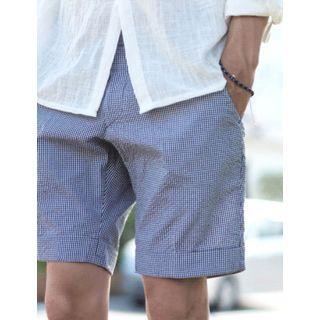 Check-pattern Shorts