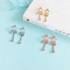 Star Drop Earring 1 Pair - Gold - One Size