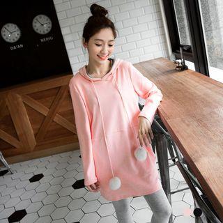 Pom Drawstring Hoodie