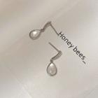 Sterling Silver Water Drop Earring 1 Pair - Silver - One Size