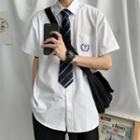 Short-sleeve Necktie Shirt