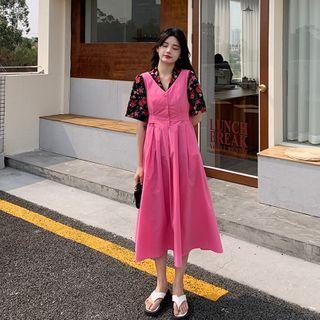 Floral Top / Midi Jumper Dress
