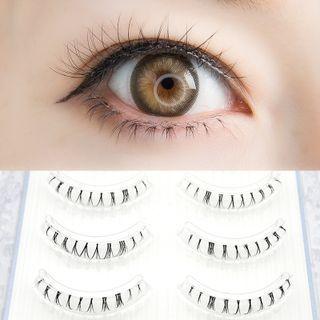 False Eyelashes - 702 Set Of 5 Pair - Black - One Size