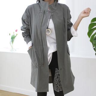Flower-print Cotton Parka