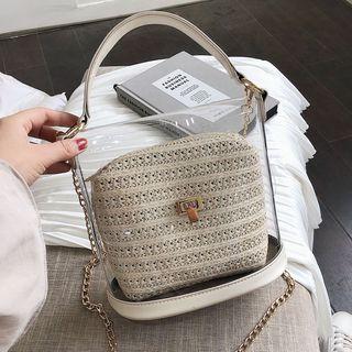 Transparent Bucket Bag With Inset Bag