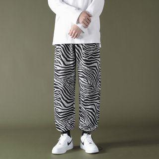 Zebra Print Loose Fit Pants