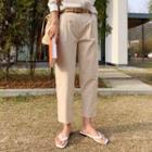 Band-wait Pleated-front Pants