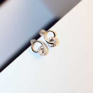 Rhinestone Alloy Dangle Earring As Shown In Figure - One Size