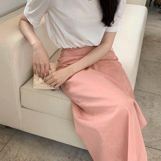 Pastel H-line Long Skirt
