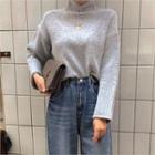 High-neck Colored M Lange Sweater