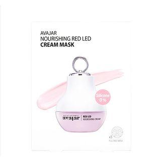 Avajar - Cream Mask Set - 3 Types Nourishing Red Led