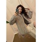 Hook-and-eye Eco Fur Jacket