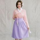 Hanbok Skirt ( Midi / Purple )