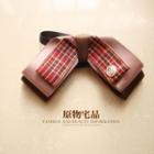 Bow Accent Hair Barrette With Bun Cover / Bow Tie