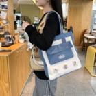 Multi-section Crossbody Tote Bag