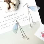 Butterfly Alloy Faux Crystal Fringed Earring