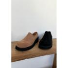 Faux-suede Wedge Loafers