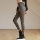 High-waist Piped Sports Leggings