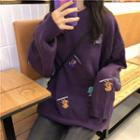 Embroidered Cartoon Sweater