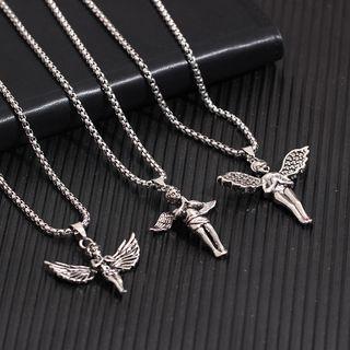 Stainless Steel Angel Pendant Necklace