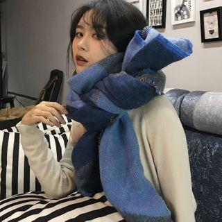 Paneled Scarf Blue - One Size