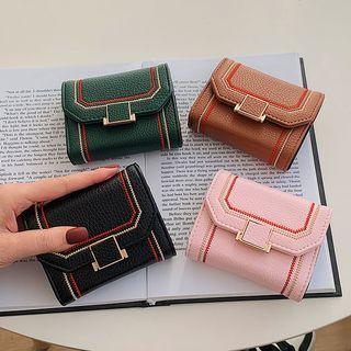 Contrast Stitching Coin Purse