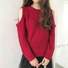 Long-sleeve Cutout Sweater