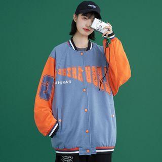 Couple Oversize Baseball Jacket