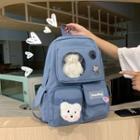 Plain Pvc Panel Zip Backpack / Bag Charm