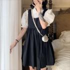 Short-sleeve Shirt / Mini Overall Dress