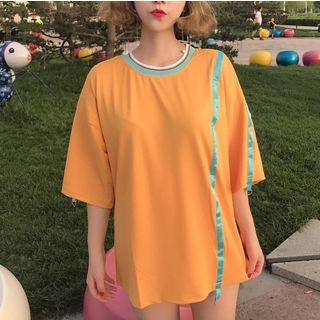 Short-sleeve Strap T-shirt