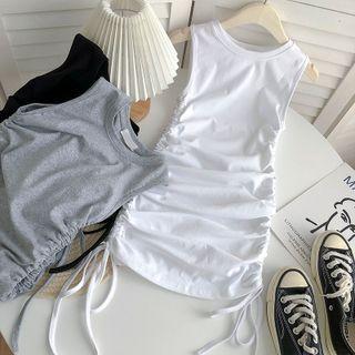 Drawstring Circle Tank Top Dress