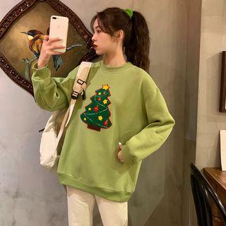 Christmas Embroidery Sweatshirt
