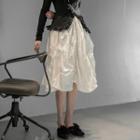 Crinkle Asymmetrical A-line Skirt