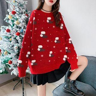 Christmas Graphic Print Sweater