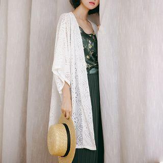 Lace Open-front Jacket