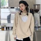 Reversible Cutout Sweatshirt