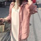 Spaghetti-strap Midi Dress / Light Jacket
