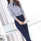 Long-sleeve Striped Shirt / Dress Pants
