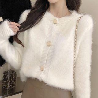 Knitted Fleece Loose-fit Sweater