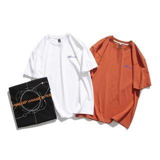 Print Short-sleeve Oversized Tee