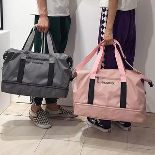 Lettering Nylon Carryall Bag
