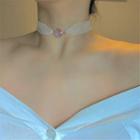 Faux Crystal Mesh Choker As Shown In Figure - One Size