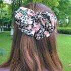 Floral Print Hair Tie / Hair Clip